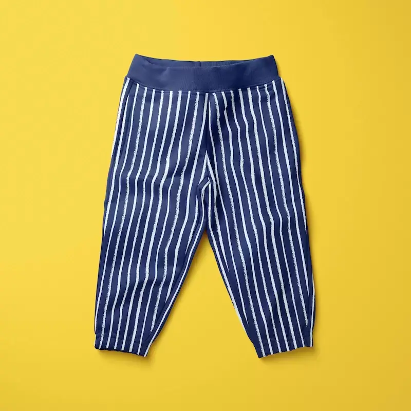 Striped navy jogger pants
