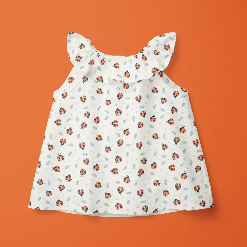 Ladybug patterned blouse