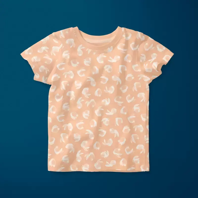 Rabbits peach tshirt