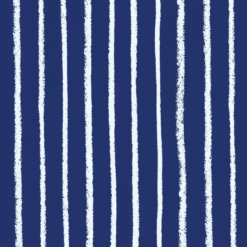 Crayon stripe pattern white on navy
